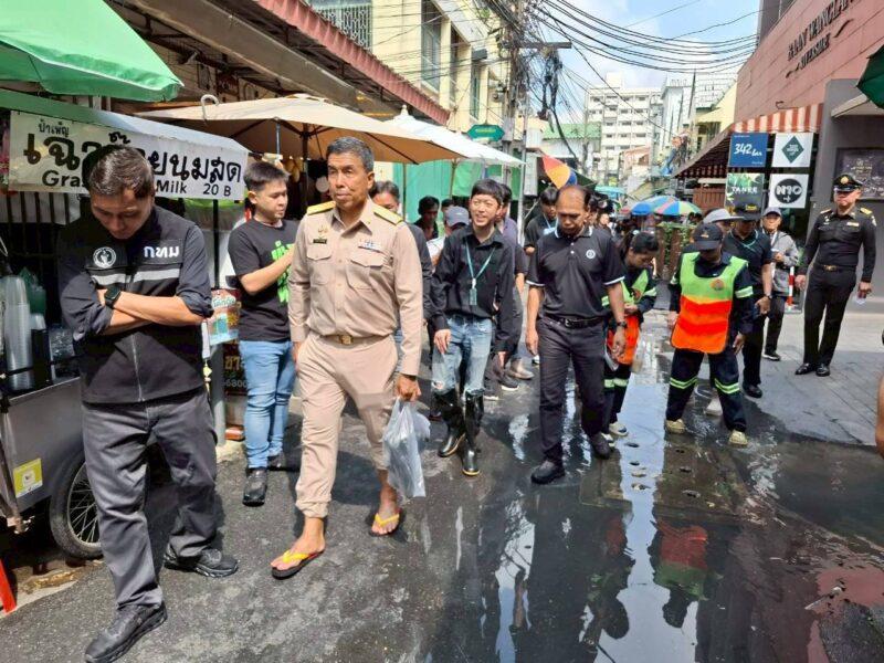 “ชัชชาติ”ลงพื้นที่ติดตามสถานการณ์น้ำท่วมในกทม.หลังเขื่อนเจ้าพระยาเพิ่มการระบายน้ำ